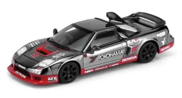 [予約] モーターヘリックス 1/64 ホンダ NSX-R カスタムGT カスタム電気メッキ ガングレー　M65535