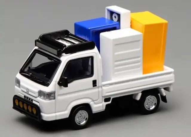 [予約] モーターヘリックス 1/64 ホンダ アクティ トラック カスタマイズ版 改装版 タフタホワイト　M65615