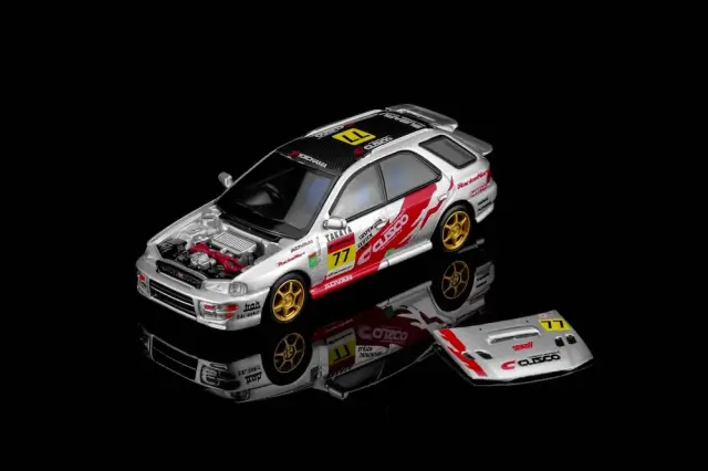 [予約] モーターヘリックス 1/64 スバル インプレッサ ワゴン WRX STi Ver. VI CUSCO シルバー リバリー　M67109