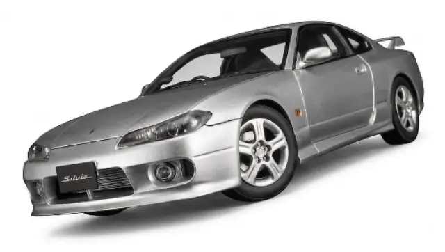 [予約] モーターヘリックス 1/18 ニッサン シルビア (S15) スペックR エアロ 1999 スパークリングシルバー　M83002