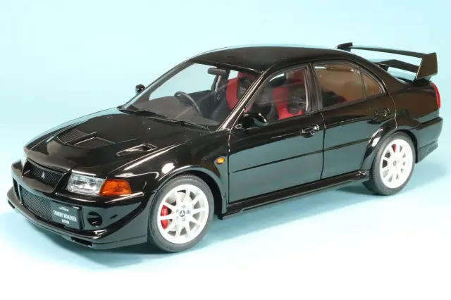 モーターヘリックス 1/18 ミツビシ ランサーエボリューション 6 GSR T.M.E ピレネーブラック M84303