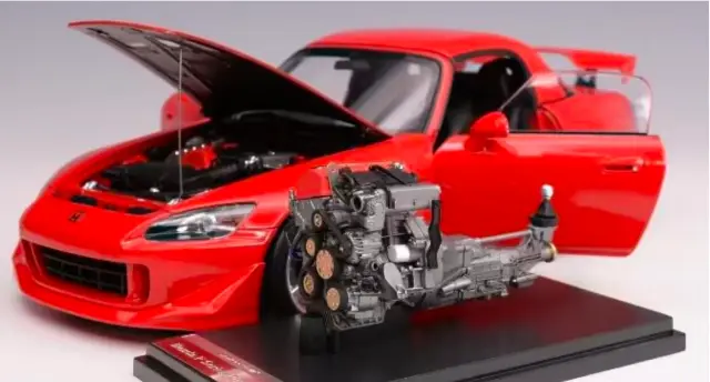 mark43 s2000 type s 1/43 ホンダ レッド ホンダ S2000 TYPE S 2007 ニューフォーミュラレッド、ムーン