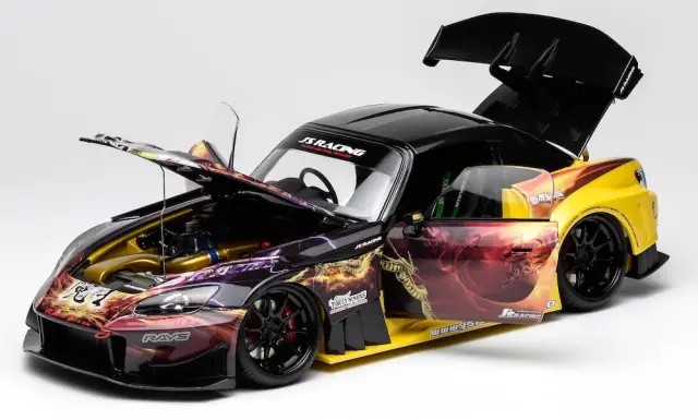 予約] モーターヘリックス 1/18 ホンダ S2000 J's Racing 魔王 2013