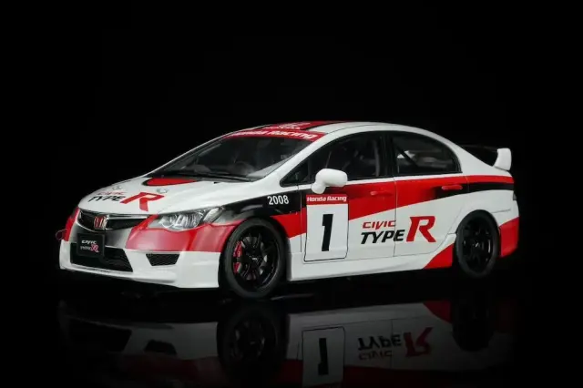 [予約] モーターヘリックス 1/18 ホンダ シビック TYPE R (FD2) No.1 2012 ジャパンワンメイクレース　M85419