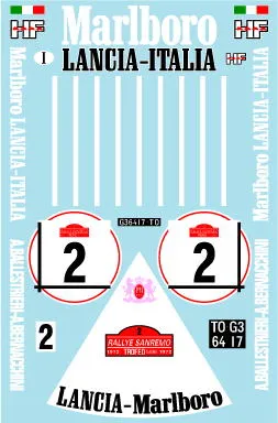 ミュージアムコレクション 1/24 ランチア フルビア サンレモラリー 1972 フルデカール MC-D1164
