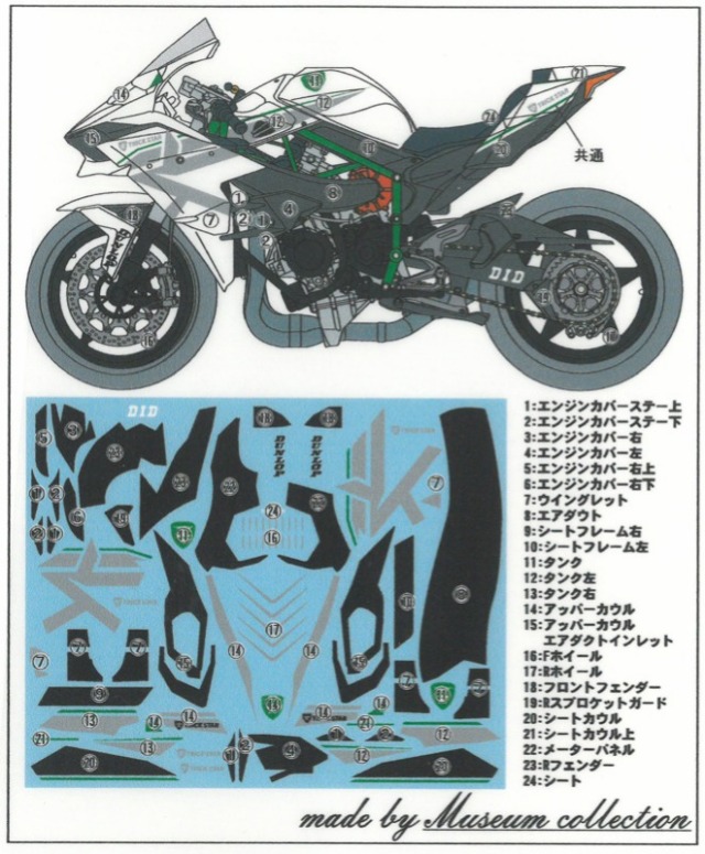 オートバイモデル 1:12 カワサキ ニンジャ ZX-10R オートバイ シリーズ