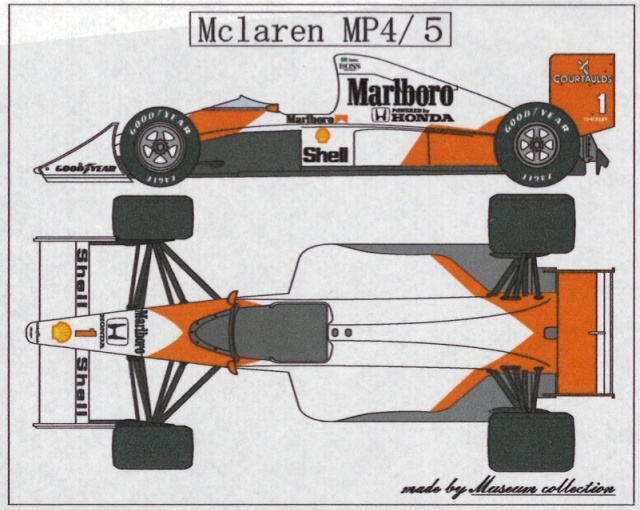 ミュージアムコレクション 1/12 マクラーレン MP4/5 マルボロ (トップ