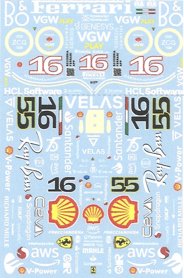 ミュージアムコレクション 1/12 フェラーリ F1-75 2021 SF23 2023 フルデカール 童友社RC対応　MC-D1085　