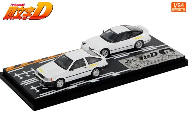 [予約] モデラーズ 1/64  頭文字D セットVol.21 武内樹トヨタ レビン (AE85) & 健二 ニッサン 180SX"	MD64220 MD64221