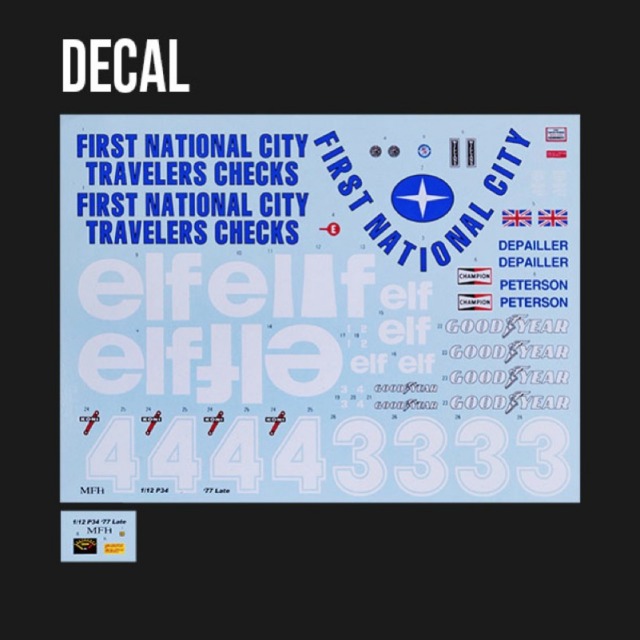 モデルファクトリー ヒロ 1/12 フルディティールキット ティレル P34