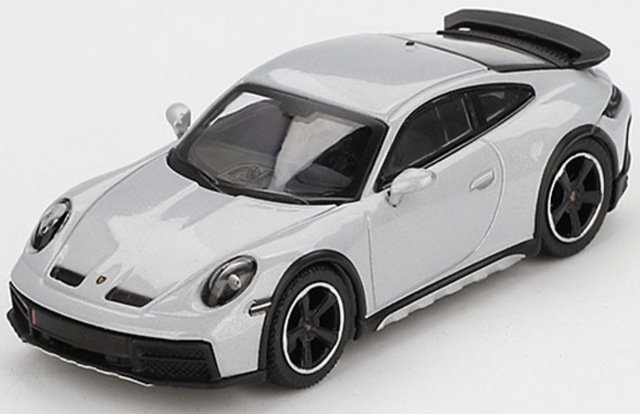 予約 MINI-GT 1/64 ポルシェ 911 ダカール アイスグレーメタリック(左 