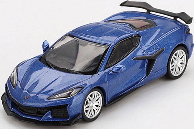 [予約 MINI-GT 1/64 シボレー コルベット Z06 2023 エルクハートレイクブルーメタリック(左ハンドル)　MGT00892-L