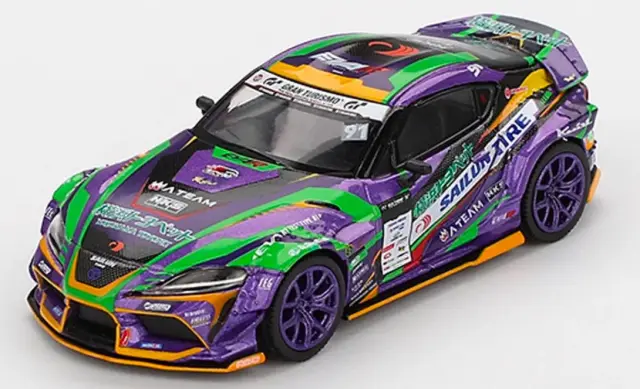[予約 MINI-GT 1/64 トヨタ GR スープラ KUHL 2021 D1 GP エヴァレーシング ブリスターパック仕様　MGT00951-BL
