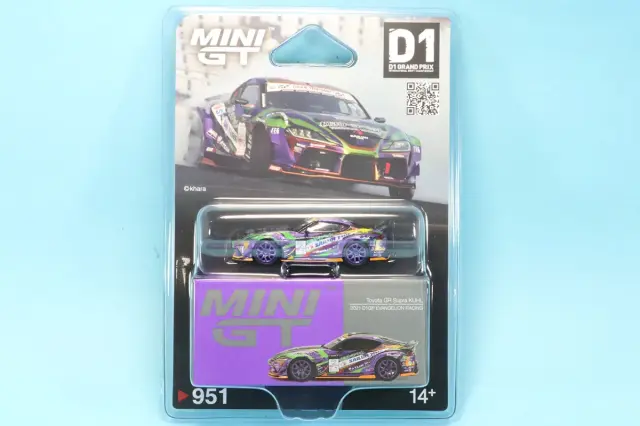 MINI-GT 1/64 トヨタ GR スープラ KUHL 2021 D1 GP エヴァレーシング ブリスターパック仕様　MGT00951-BL