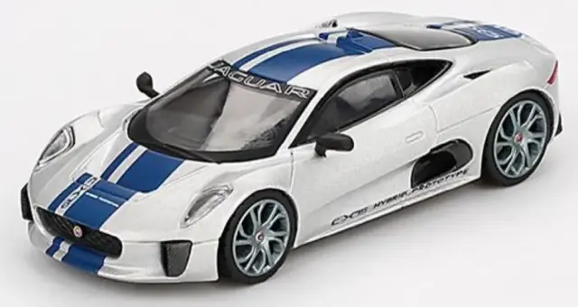 [予約 MINI-GT 1/64 ジャガー C-X75 シルバー(左ハンドル)　MGT00960-L