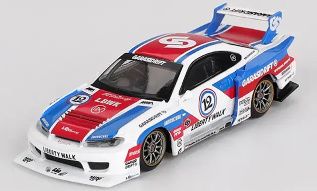 MINI GT シルビア lbwk トップシークレット シルエット s15 MINI GT 1/64 Nissan LB-Super Silhouette S15 SILVIA LBWK 2024