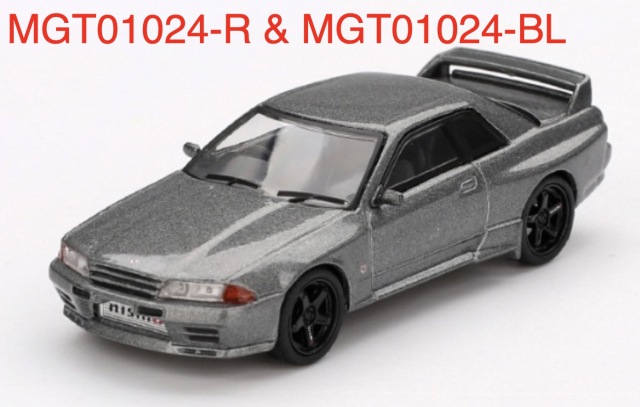 [予約] MINI-GT 1/64 ニッサン スカイライン GT-R (NISMO BNR32 CRS Version) ダークメタルグレー (右ハンドル) MGT01024-R