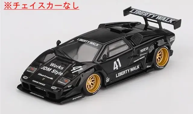 [予約] MINI-GT 1/64 ランボルギーニ カウンタック LB-WORKS ブラック (左ハンドル) MGT01081-L