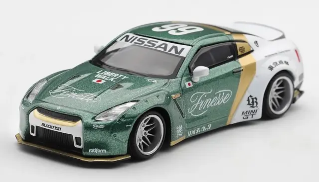 [予約] MINI-GT 1/64 LB★WORKS ニッサン GT-R R35 タイプ1 カスタム ダックテイル オートフィネス(左ハンドル)　MGT01093-L