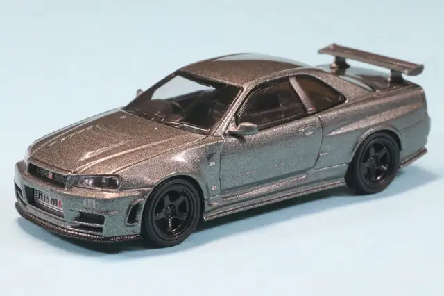 MINI-GT 1/64 ニッサン スカイライン GT-R ダークメタルグレー ニスモ BNR34 CRSバージョン (右ハンドル) MGT01160-R