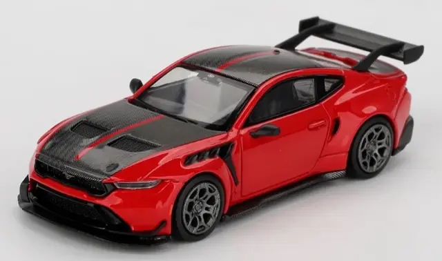 [予約] MINI GT 1/64 フォード マスタング GTD レースレッド (左ハンドル) MGT01196-L