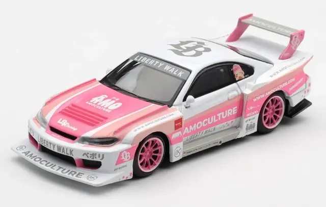 [予約] MINI-GT 1/64 ニッサン シルビア (S15) LB スーパーシルエット アモカルチャー (右ハンドル)　MGT01239-R