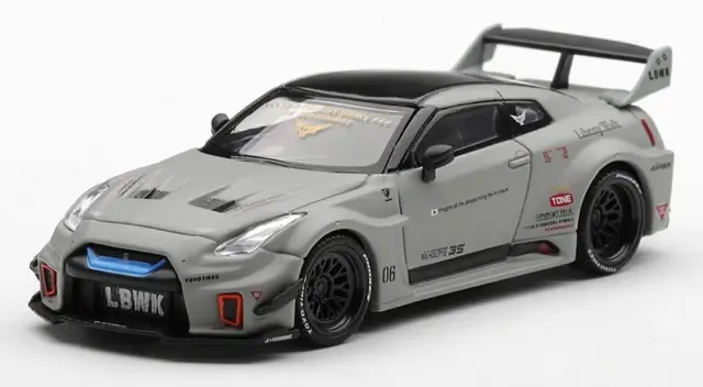 [予約] MINI-GT 1/64 LB-Silhouette WORKS GT ニッサン 35GT-RR バージョン1 マットグレー (左ハンドル)　MGT01248-L