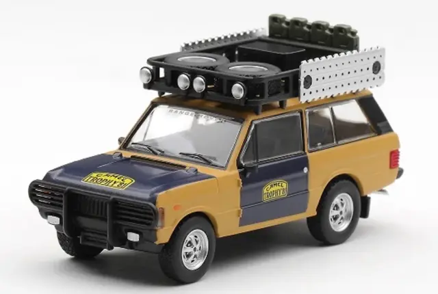 [予約] MINI-GT 1/64 レンジ ローバー 1981 キャメルトロフィー スマトラ H フィッシャー ＆ W ベイズ (左ハンドル)　MGT01312-L