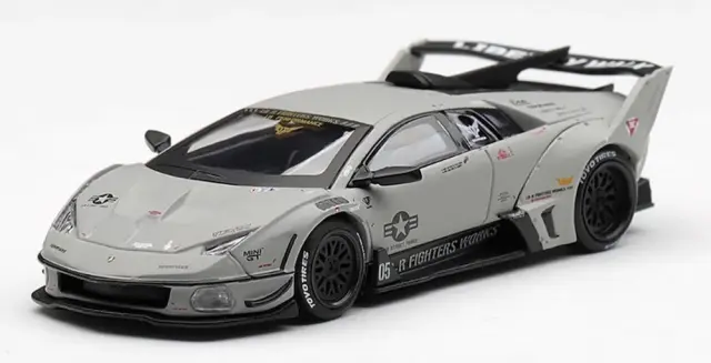 [予約] MINI-GT 1/64 ランボルギーニ LB-シルエットワークス ムルシエラゴ GT エボ ファイター (左ハンドル)　MGT01314-L