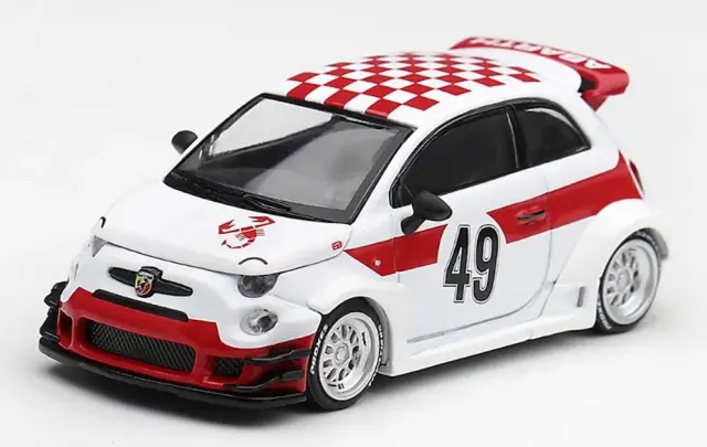 [予約] MINI-GT 1/64 アバルト 595 LB-WORKS x Abas Works 1000 TC Tribute (右ハンドル)　MGT01325-R