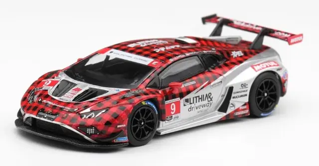 [予約] MINI-GT 1/64 ランボルギーニ ウラカン GT3 EVO2 IMSA WeatherTech GTD Pro 2025 No.9 Pfaff Motorsports (左ハンドル)　MGT01327-L