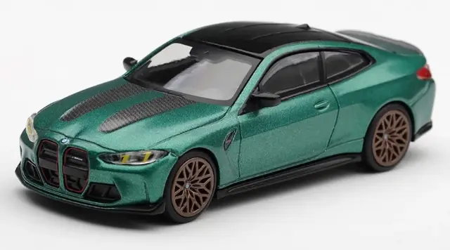 [予約] MINI-GT 1/64 BMW M4 CS フローズンアイル オブ マン グリーンメタリック (右ハンドル)　MGT01328-R