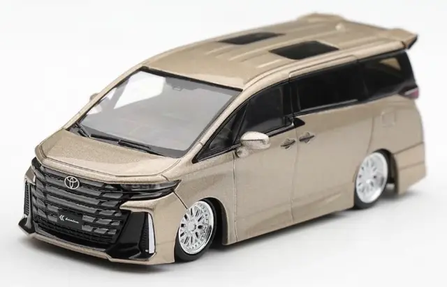 [予約] MINI-GT 1/64 トヨタ ヴェルファイア 40 KUHL ゴールドメタリック (左ハンドル)　MGT01335-L