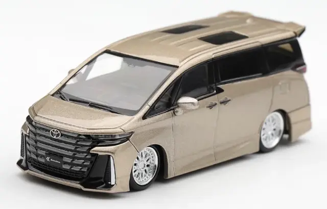 [予約] MINI-GT 1/64 トヨタ ヴェルファイア 40 KUHL ゴールドメタリック (右ハンドル)　MGT01335-R