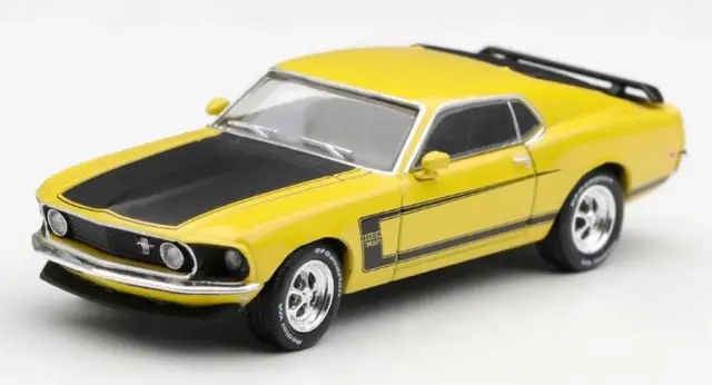 [予約] MINI-GT 1/64 フォード マスタング Boss 302 1969 ブライトイエロー (左ハンドル)　MGT01342-L