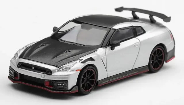 [予約] MINI-GT 1/64 ニッサン GT-R Nismo 2024 シルバー (左ハンドル)　MGT01361-L