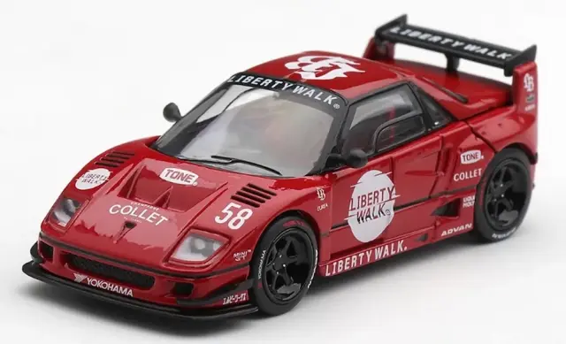 [予約] MINI-GT 1/64 マツダ AZ-1 リバティーウォーク LB40 LB-Hinomaru レッド (右ハンドル)　MGT01362-R