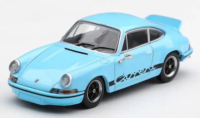 [予約] MINI-GT 1/64 ポルシェ 911 カレラ RS 2.7 ガルフブルー/ブラックリバリー (左ハンドル)　MGT01365-L