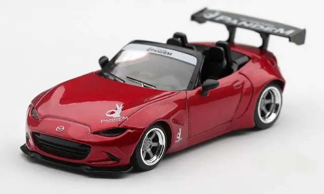 [予約] MINI-GT 1/64 Pandem マツダ ミアータ ロードスター MX-5 Kodo レッド(左ハンドル)　MGT01367-L