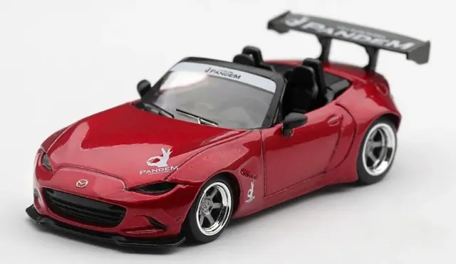 [予約] MINI-GT 1/64 Pandem マツダ ミアータ ロードスター MX-5 Kodo レッド(右ハンドル)　MGT01367-R