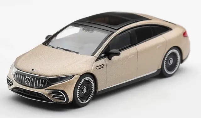 [予約] MINI-GT 1/64 メルセデス AMG EQS 53 ゴールド(右ハンドル)　MGT01369-R