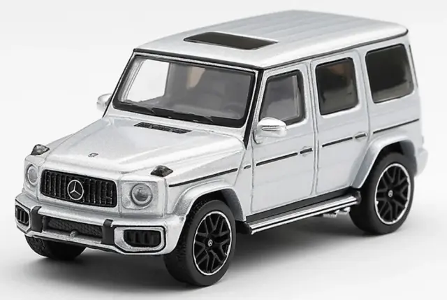[予約] MINI-GT 1/64 メルセデス AMG G 63 シルバーメタリック (右ハンドル)　MGT01375-R