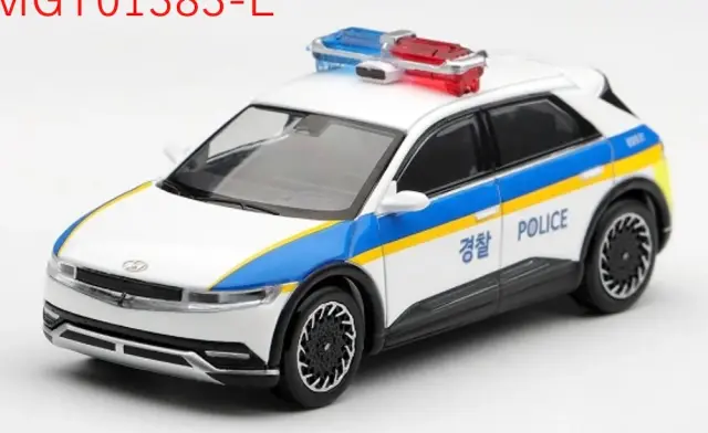 [予約] MINI-GT 1/64 ヒュンダイ アイオニック 5 ポリスカー (左ハンドル) 韓国限定　MGT01383-L