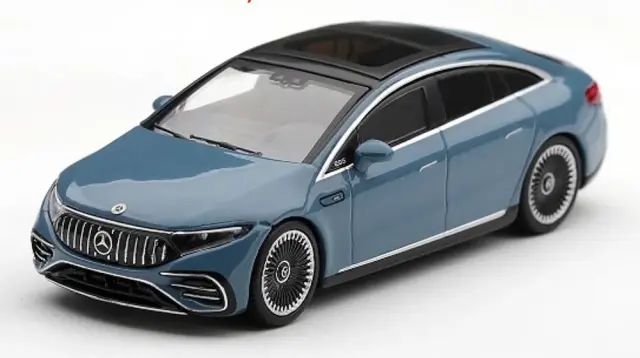 [予約] MINI-GT 1/64 メルセデス ベンツ AMG EQS 53 ブルー (右ハンドル)　MGT01418-R
