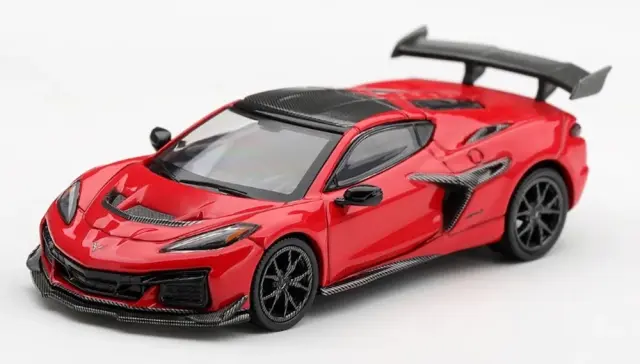 [予約] MINI-GT 1/64 シボレー コルベット ZR1 Torch レッド (左ハンドル)　MGT01420-L