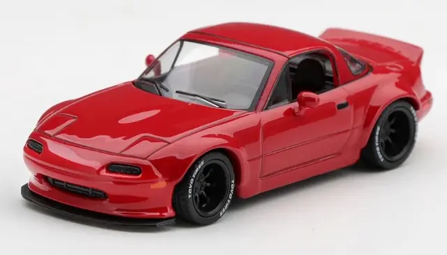 [予約] MINI-GT 1/64 Pandem マツダ MX-5 (NA) クラシックレッド (右ハンドル)　MGT01421-R