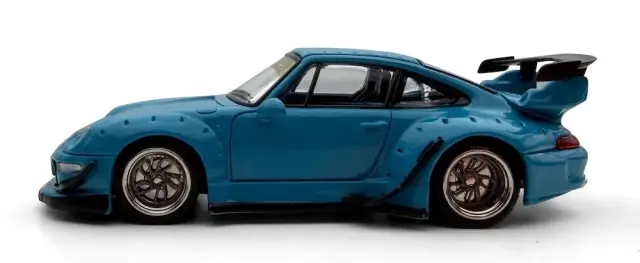 [予約] モデルモデル 1/64 ポルシェ RWB 993 マイアミブルー　MM64-RWB993-005