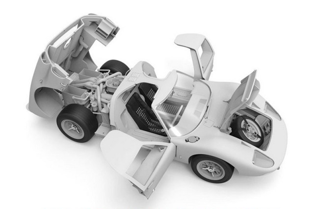 モンモデル 1/12 プラモデル フォード GT40 Mk.II 1966 No.1 MRS002