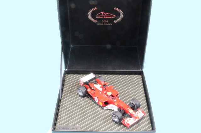 シューマッハショップ特注イクソ 1/43 フェラーリ F2004 日本GP 2004 Winner M.シューマッハ　MS-F2004-04A