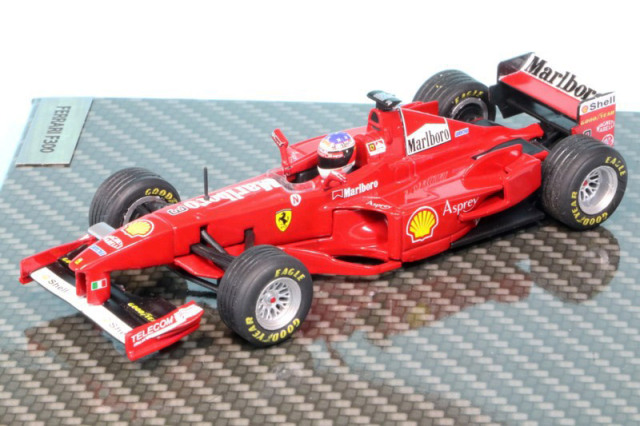 シューマッハショップ特注イクソ 1/43 フェラーリ F300 フランスGP 1998 Winner M.シューマッハ デカール加工品　MS-F300-98AS